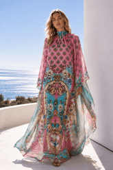 PARADISO HI NECK MAXI KAFTAN - Czarina