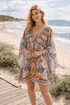 Peacock Dreams Kaftan Dress - Czarina
