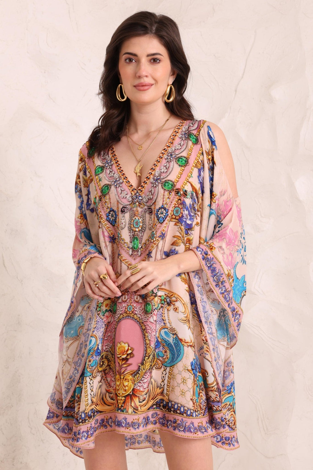 Peacock Dreams Kaftan Dress - Czarina