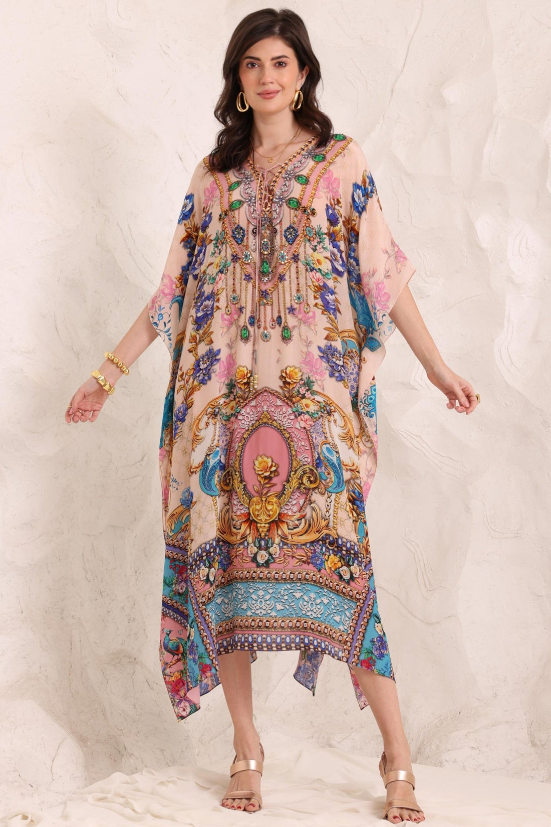 Peacock Dreams Medium Kaftan - Czarina