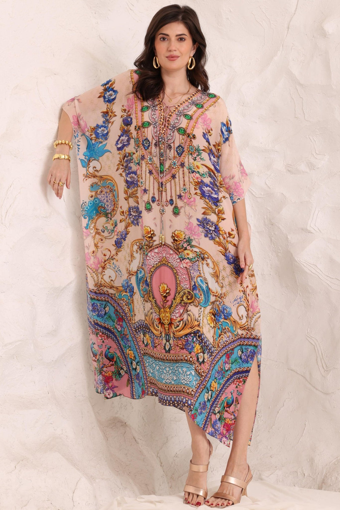 Peacock Dreams Medium Kaftan - Czarina