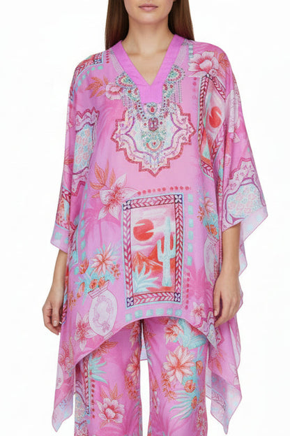 PINK BOHO KAFTAN TOP - Czarina