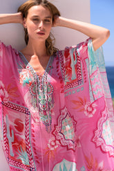 Pink Boho Medium Kaftan - Czarina