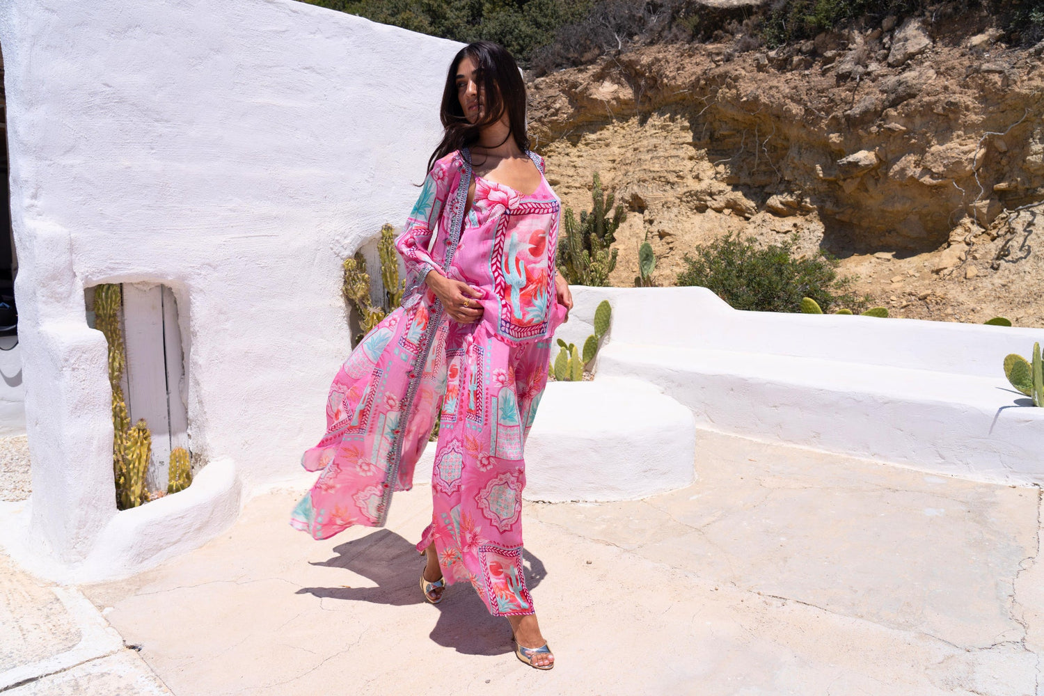 Pink Boho Trousers - Czarina