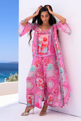 Pink Boho Trousers - Czarina