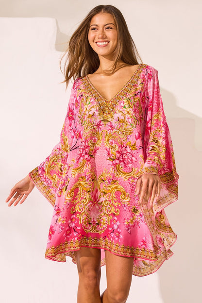 Pink Candy Kaftan Dress - Czarina