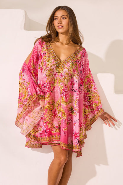 Pink Candy Kaftan Dress - Czarina