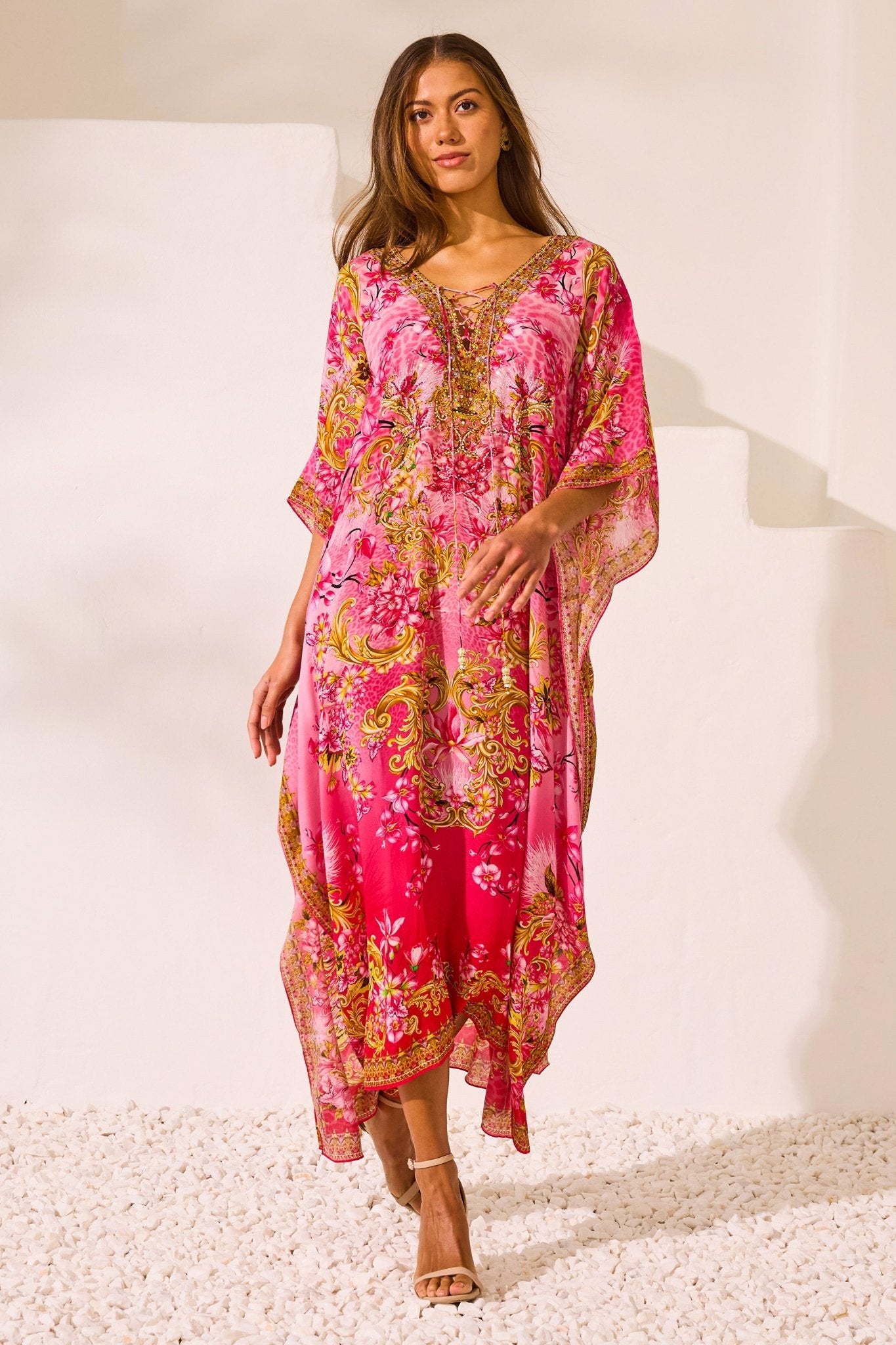 Pink Candy Medium Kaftan - Czarina