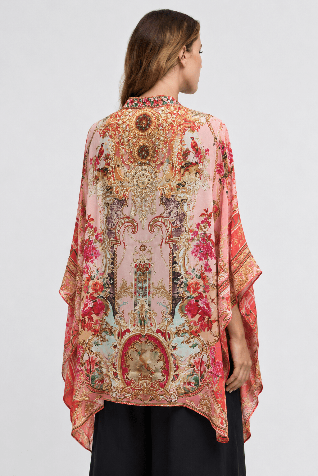 PINK CASTLE KAFTAN TOP W SLEEVES - Czarina