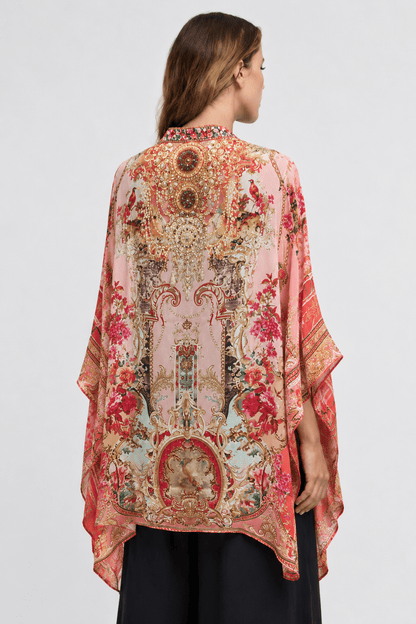 PINK CASTLE KAFTAN TOP W SLEEVES - Czarina