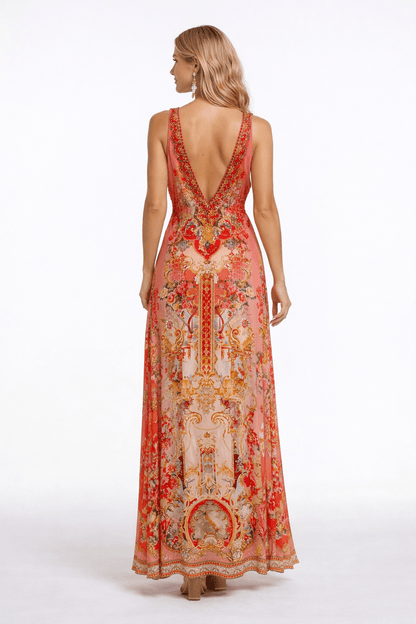 PINK CASTLE MAXI DRESS - Czarina