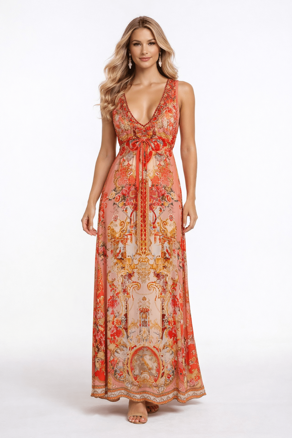 PINK CASTLE MAXI DRESS - Czarina
