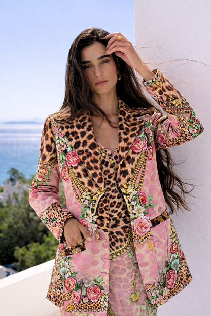 PINK CHEETAH BLAZER - Czarina