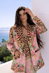 PINK CHEETAH BLAZER - Czarina