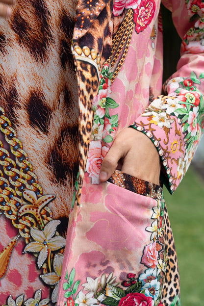 PINK CHEETAH BLAZER - Czarina