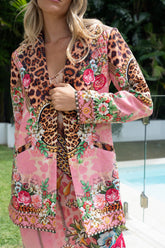 PINK CHEETAH BLAZER - Czarina