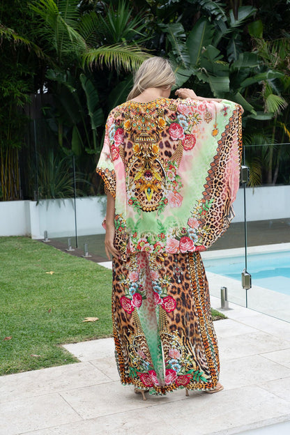PINK CHEETAH BUTTERFLY TOP - Czarina