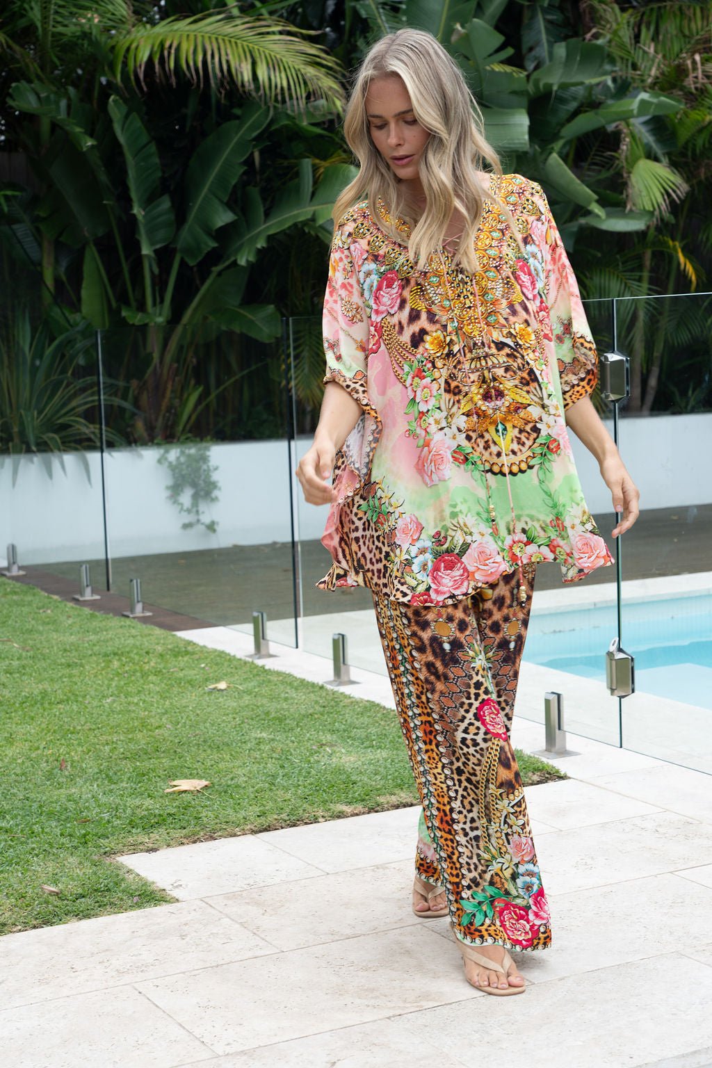PINK CHEETAH BUTTERFLY TOP - Czarina