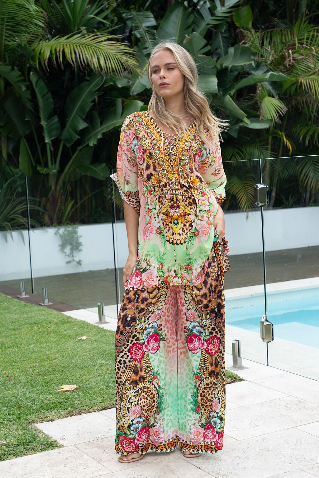 PINK CHEETAH BUTTERFLY TOP - Czarina