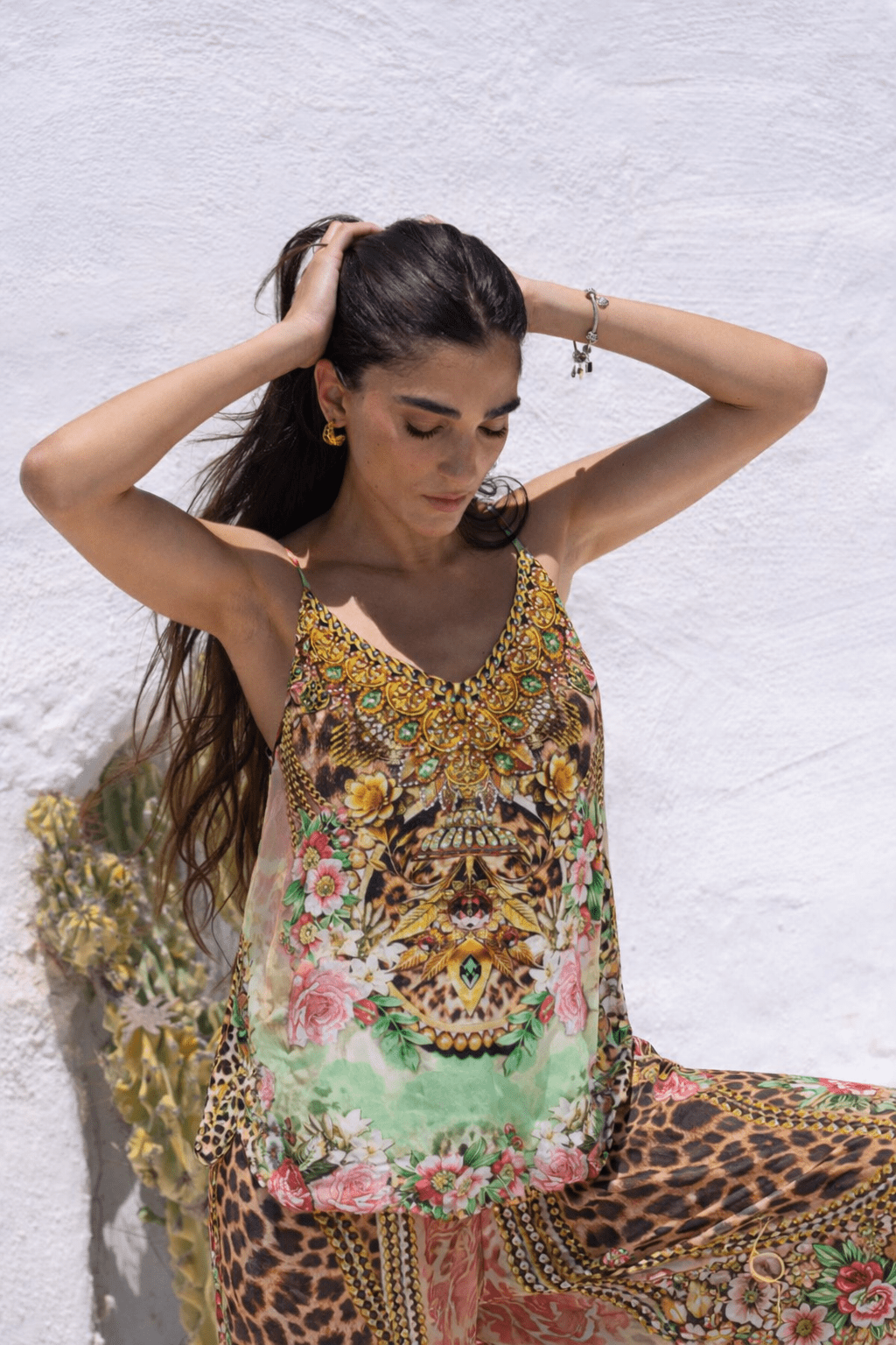 PINK CHEETAH CAMI TOP - Czarina