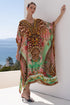 PINK CHEETAH MEDIUM KAFTAN - Czarina