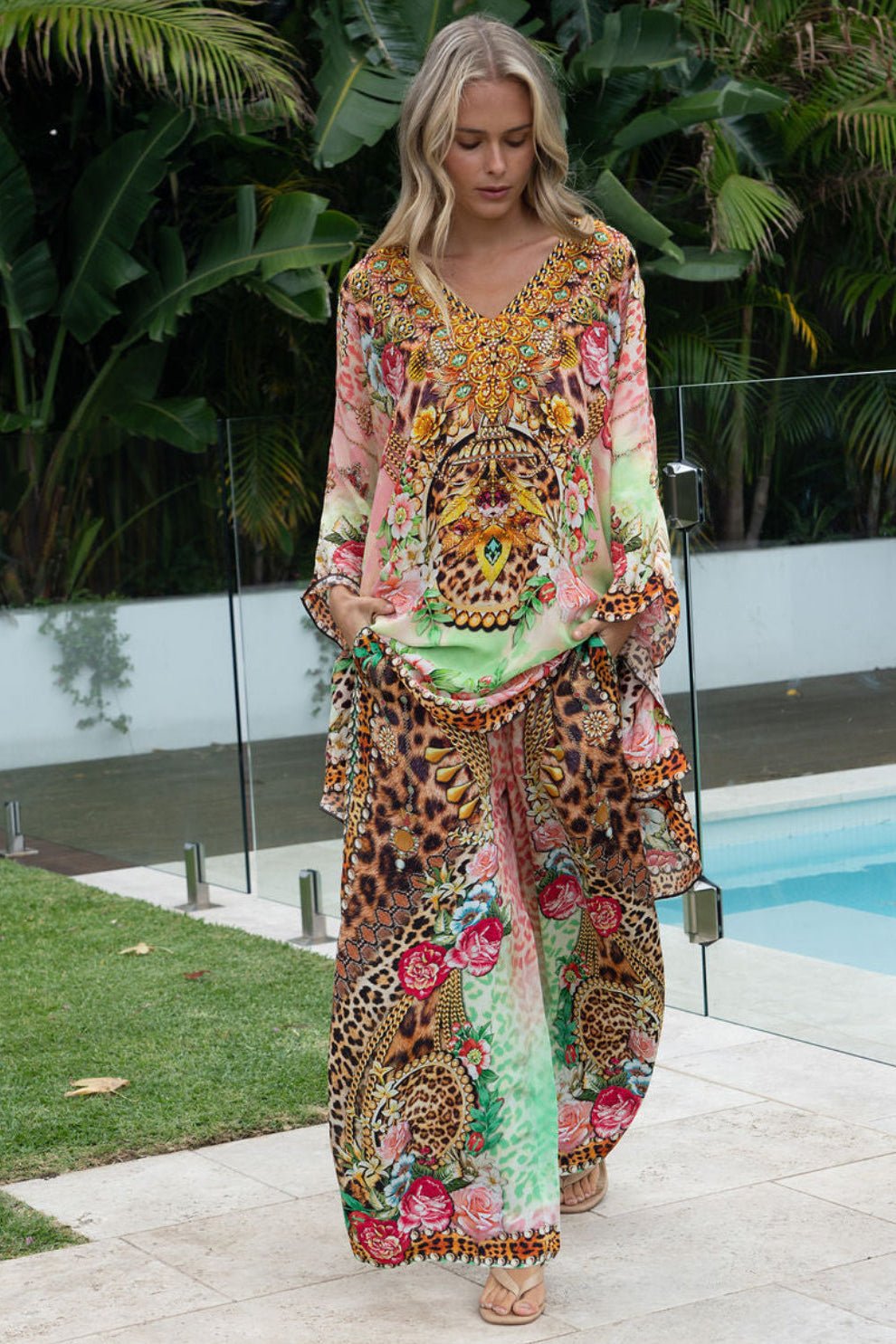 PINK CHEETAH TROUSERS - Czarina