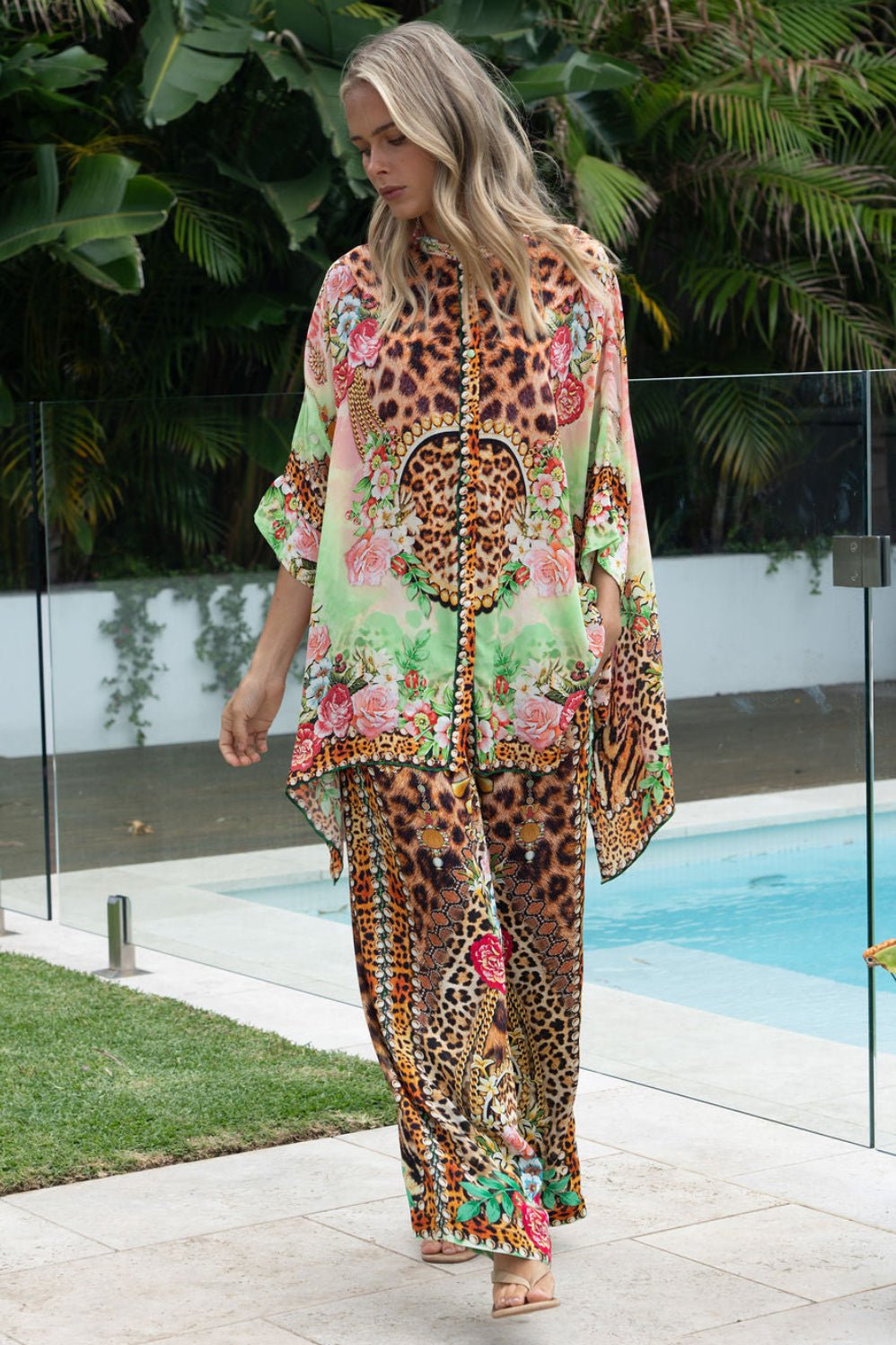 PINK CHEETAH TROUSERS - Czarina