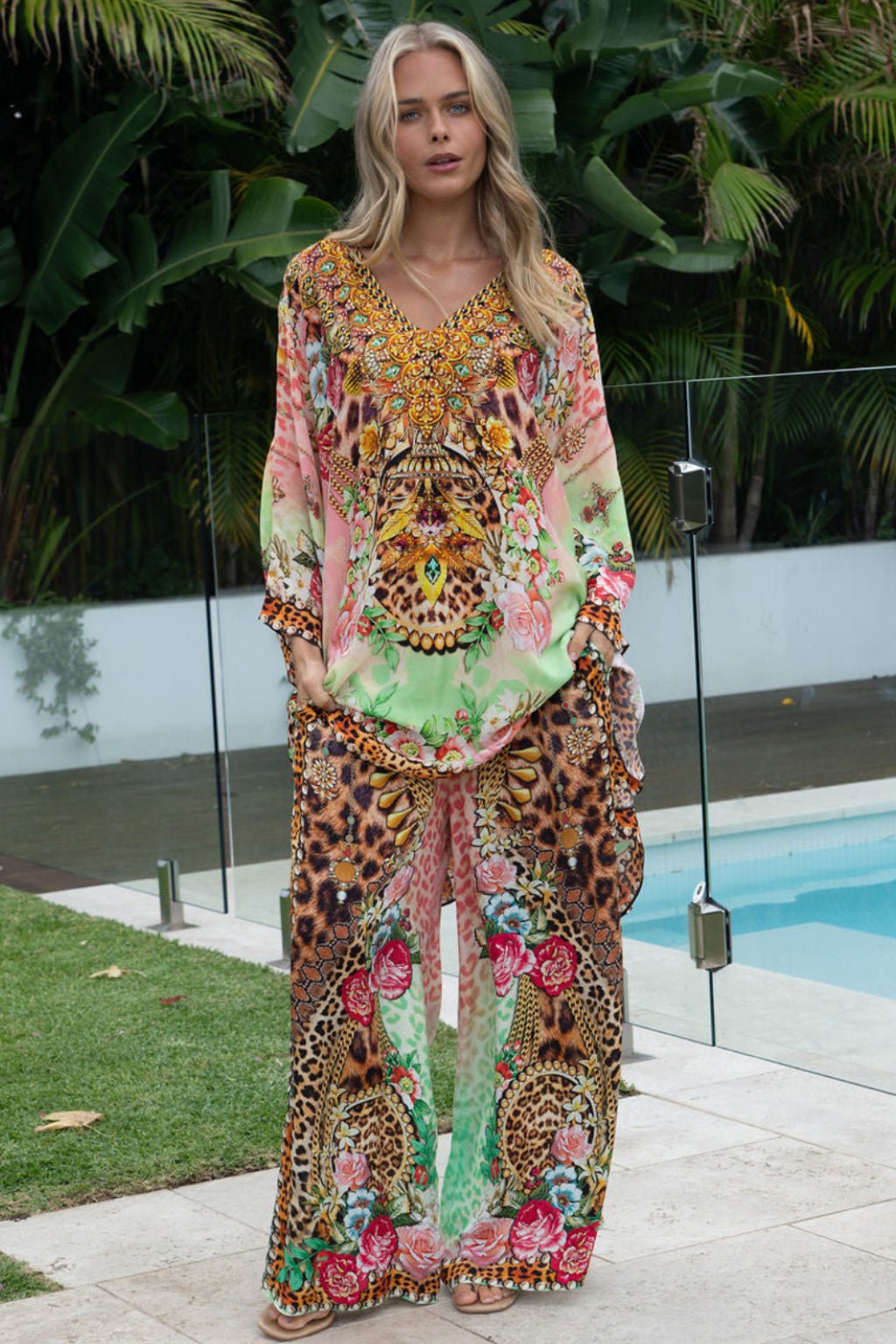 PINK CHEETAH TROUSERS - Czarina