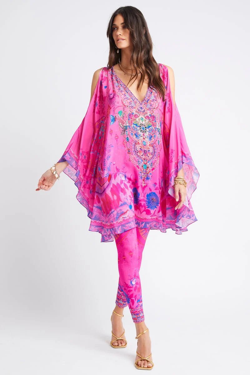 Pink Feeling Twin Set – Kaftan Dress with Matching Leggings - Czarina