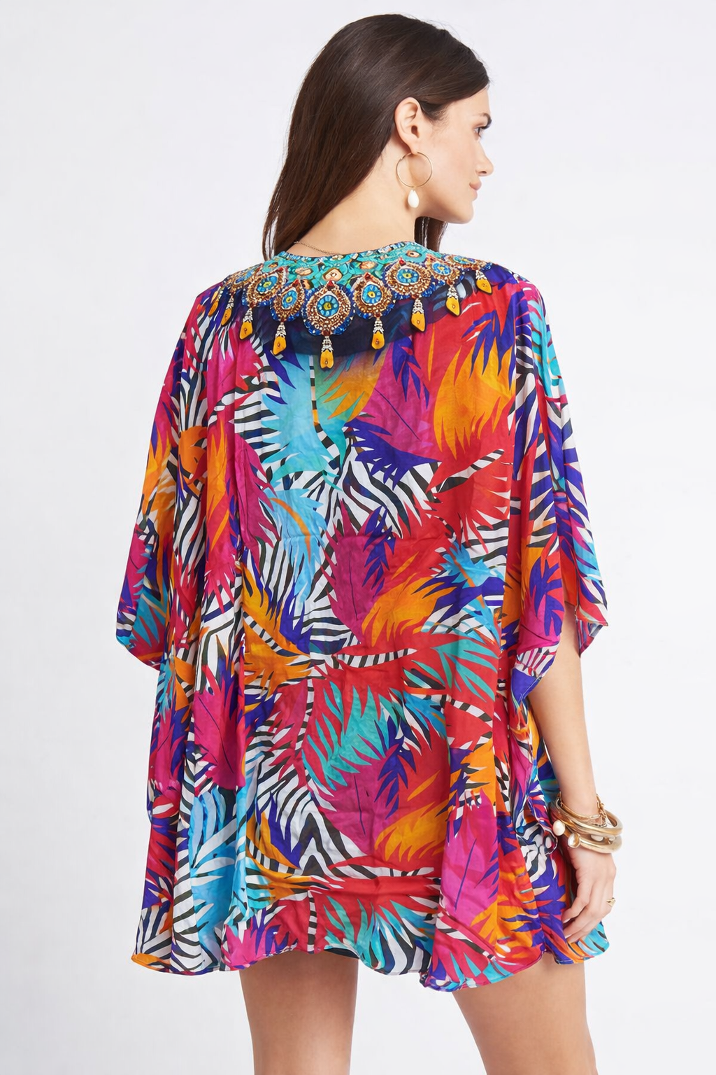 PINK PALM BUTTERFLY TOP - Czarina