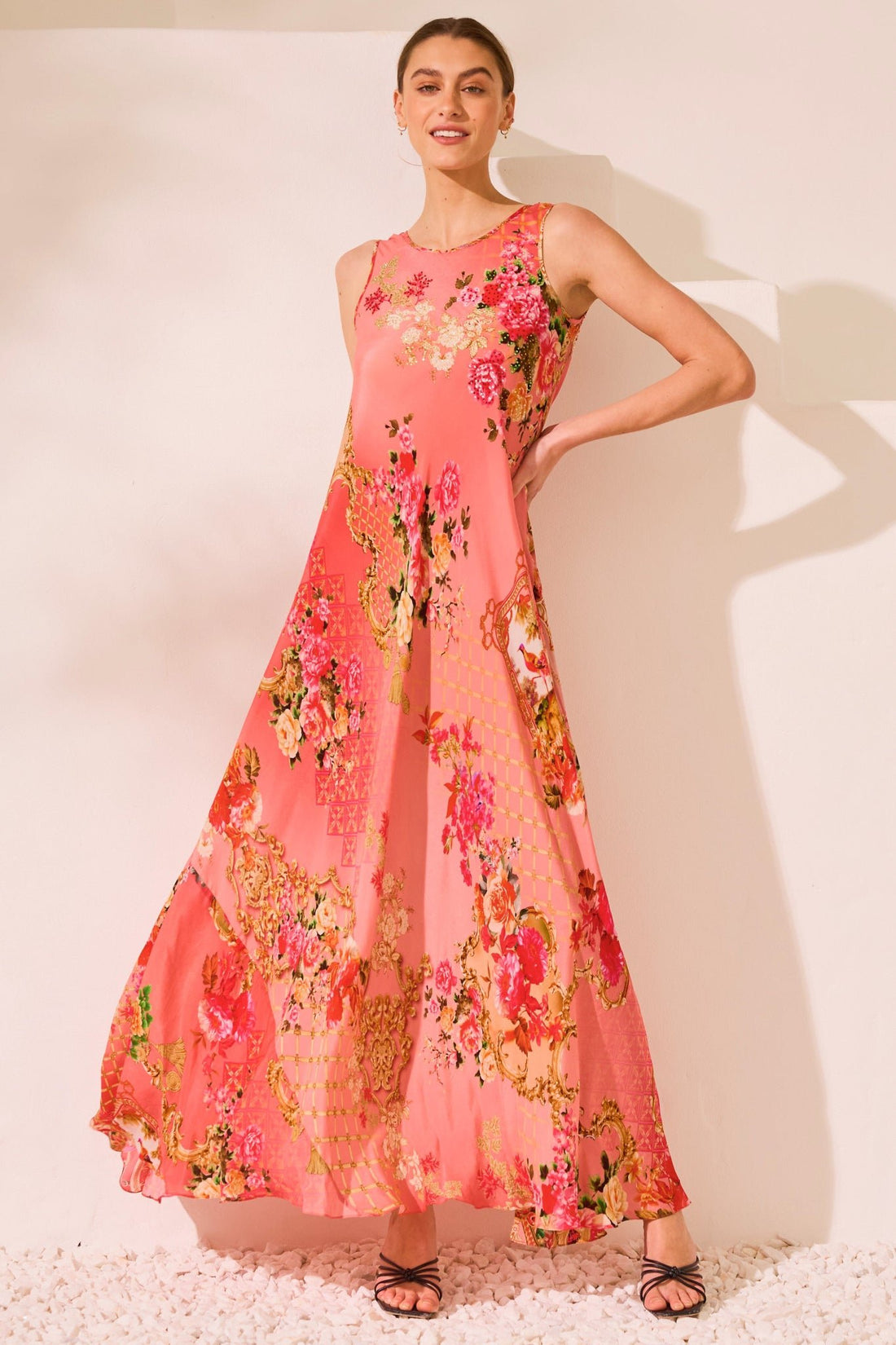 PINK PARADISE A LINE DRESS - Czarina