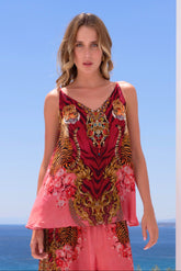 PINK TIGRESS CAMI TOP - Czarina