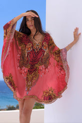 PINK TIGRESS KAFTAN DRESS - Czarina