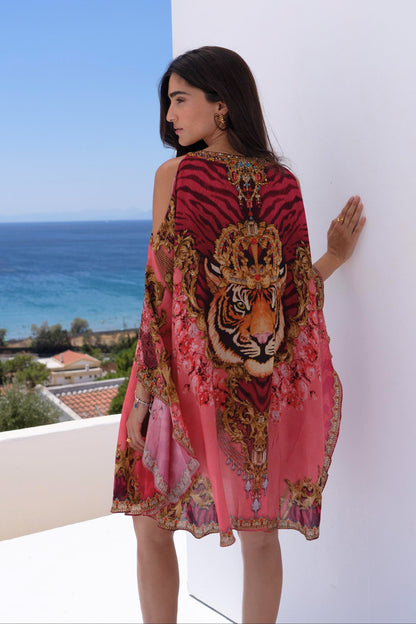 PINK TIGRESS KAFTAN DRESS - Czarina