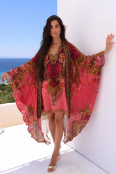 PINK TIGRESS MEDIUM CAPE - Czarina