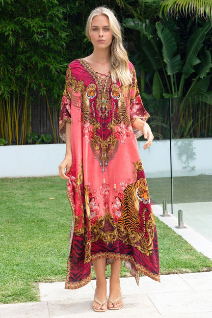 PINK TIGRESS MEDIUM KAFTAN - Czarina