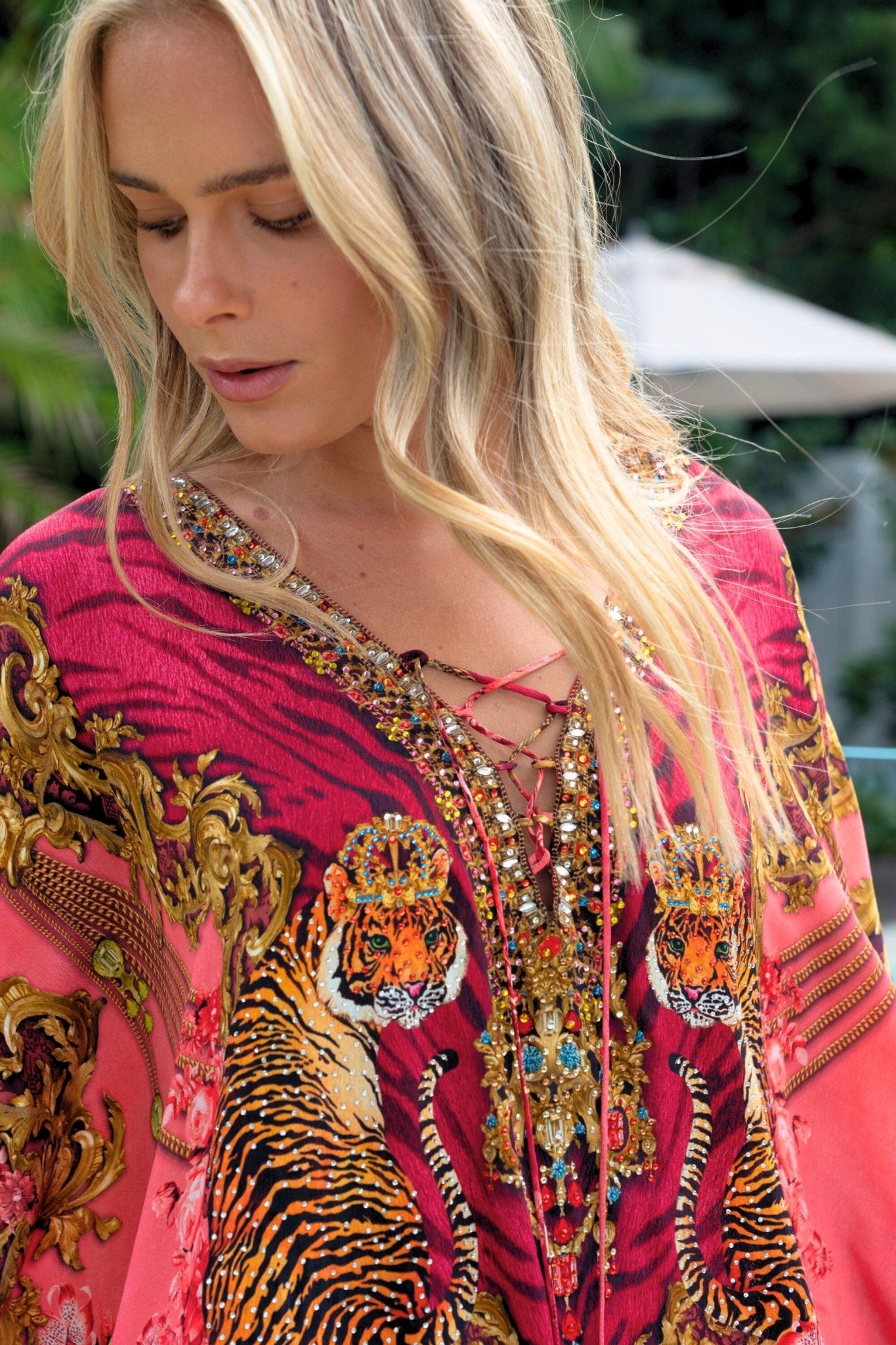 PINK TIGRESS MEDIUM KAFTAN - Czarina