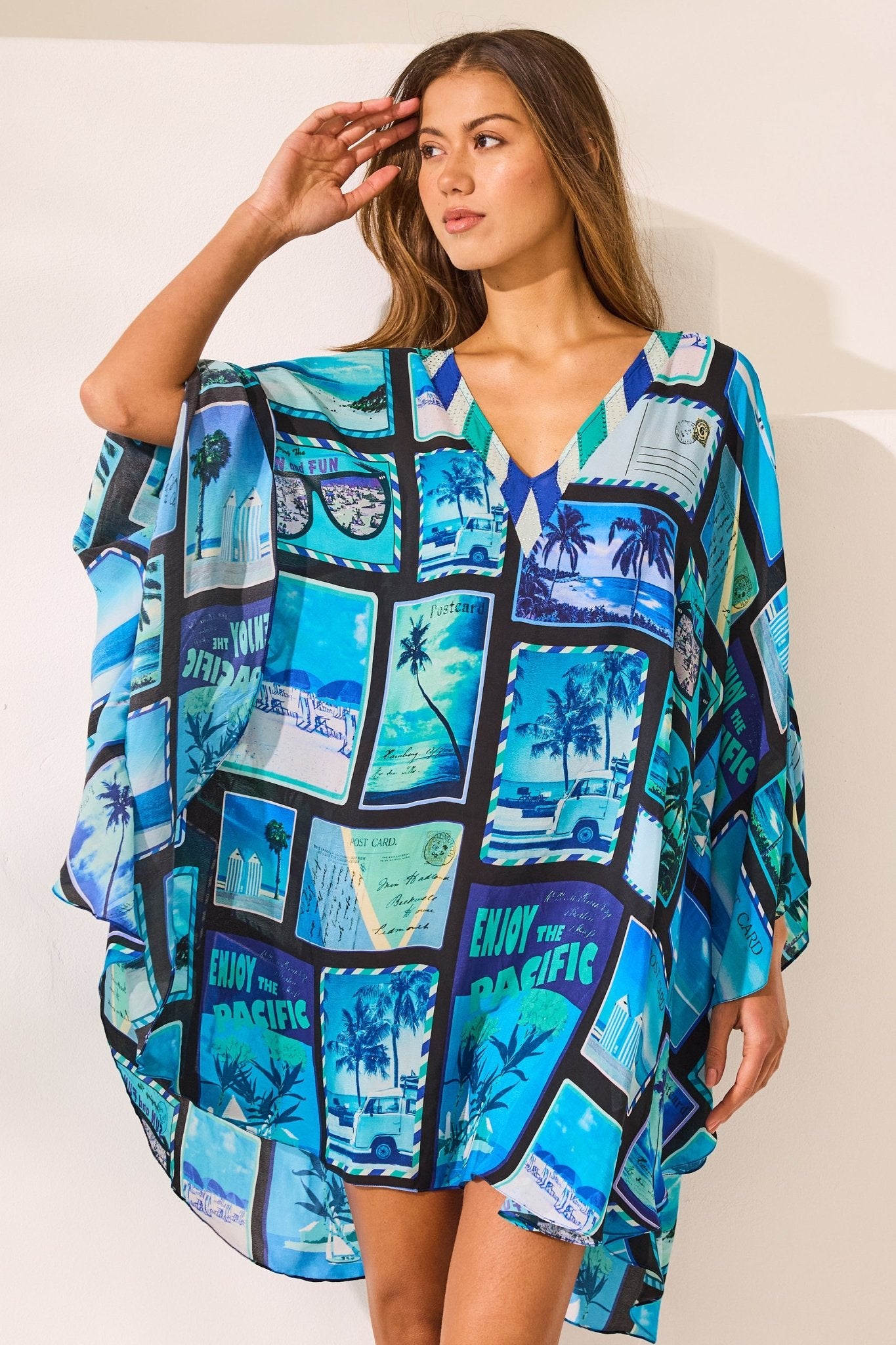 Postcards Kaftan Dress - Czarina