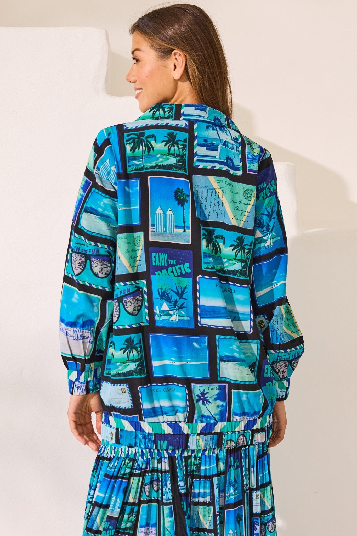 Postcards Oversized Bomber Jacket - Czarina