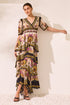 Princess Of Savannah Cross Over Maxi Dress - Czarina