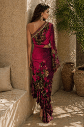 PURPLE PRINCESS ONE SHOULDER DRESS - Czarina