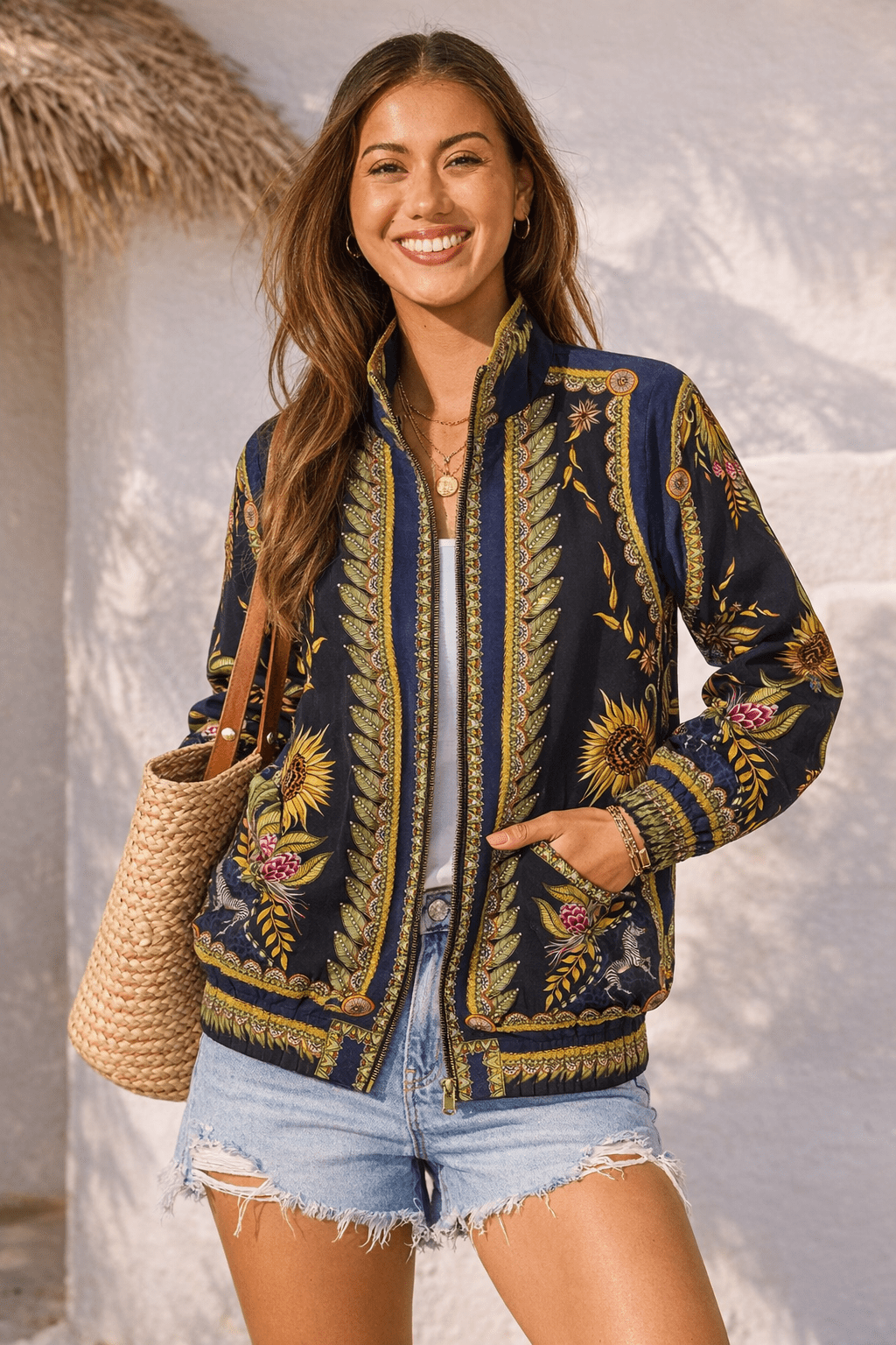 Queen Of Savannah Oversize Bomber - Czarina