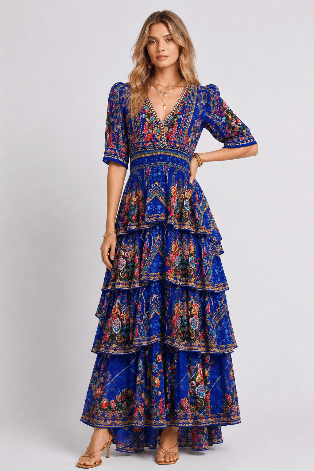 REVIERA CROSS OVER MAXI DRESS - Czarina