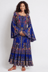 RIVIERA MAXI DRESS W BELL SLEEVES - Czarina