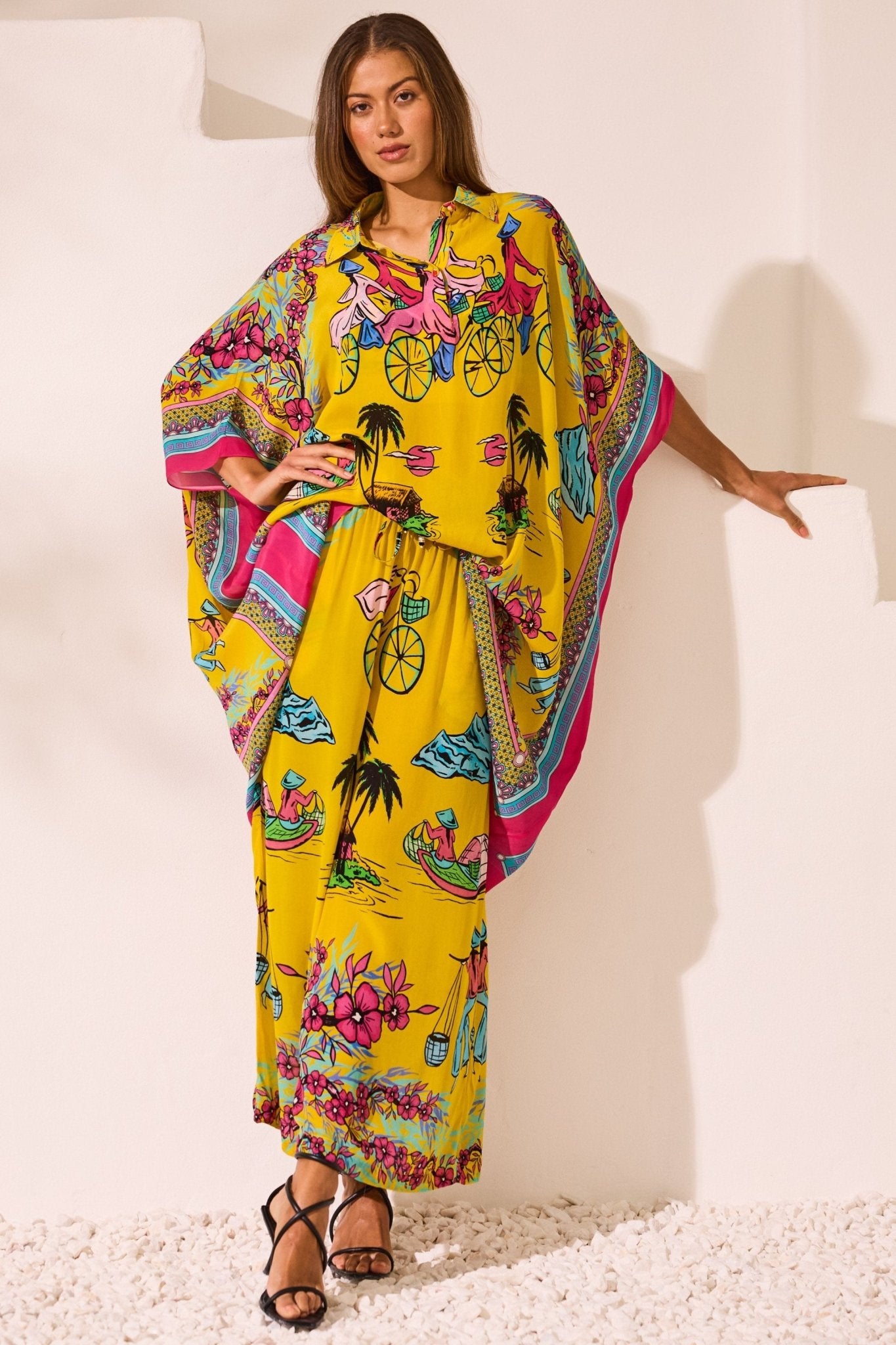 Kaftan midi best sale