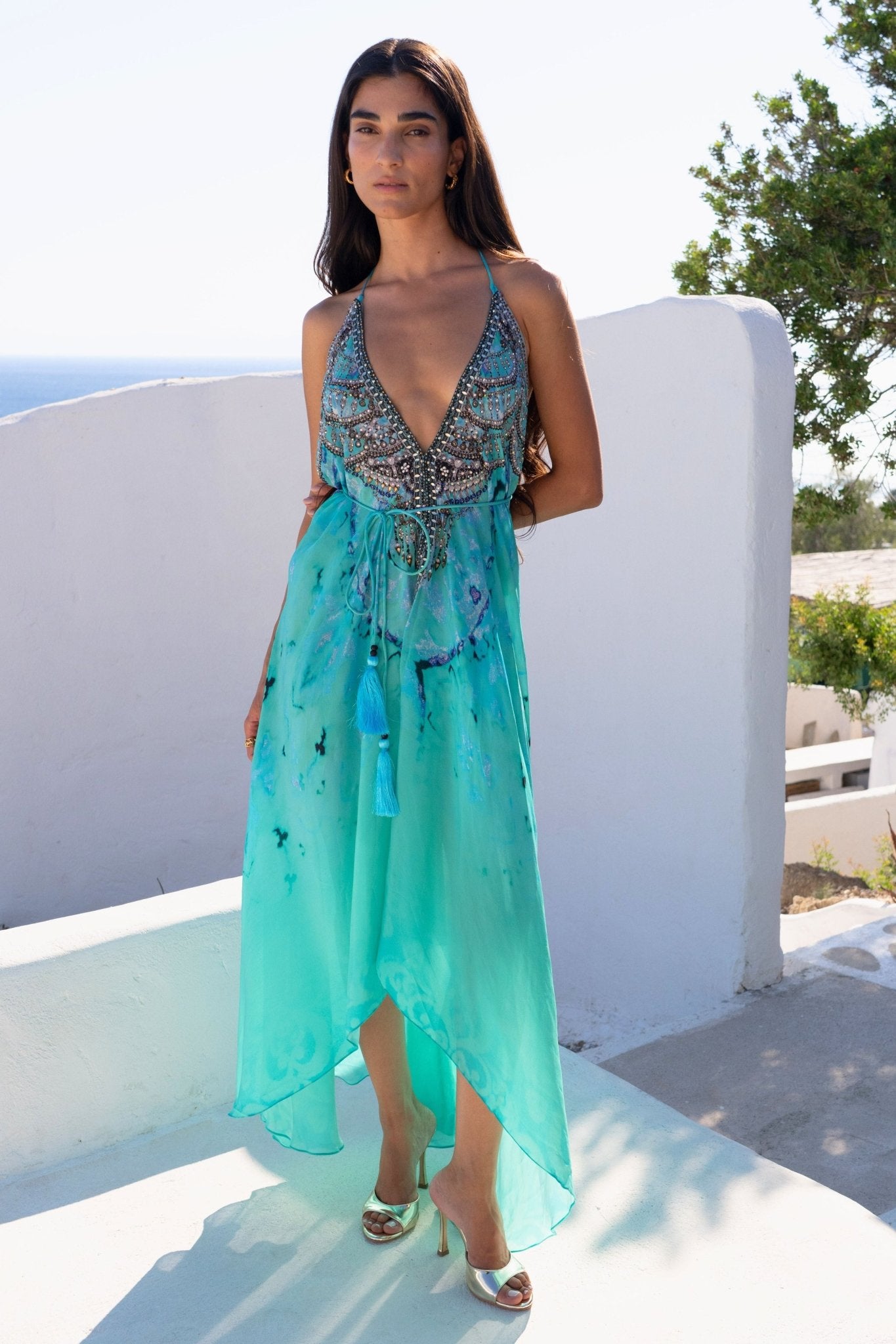 SANTORINI SKIES 3 WAY DRESS - Czarina