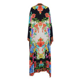 SPANISH FLOWER LONG CAPE - Czarina