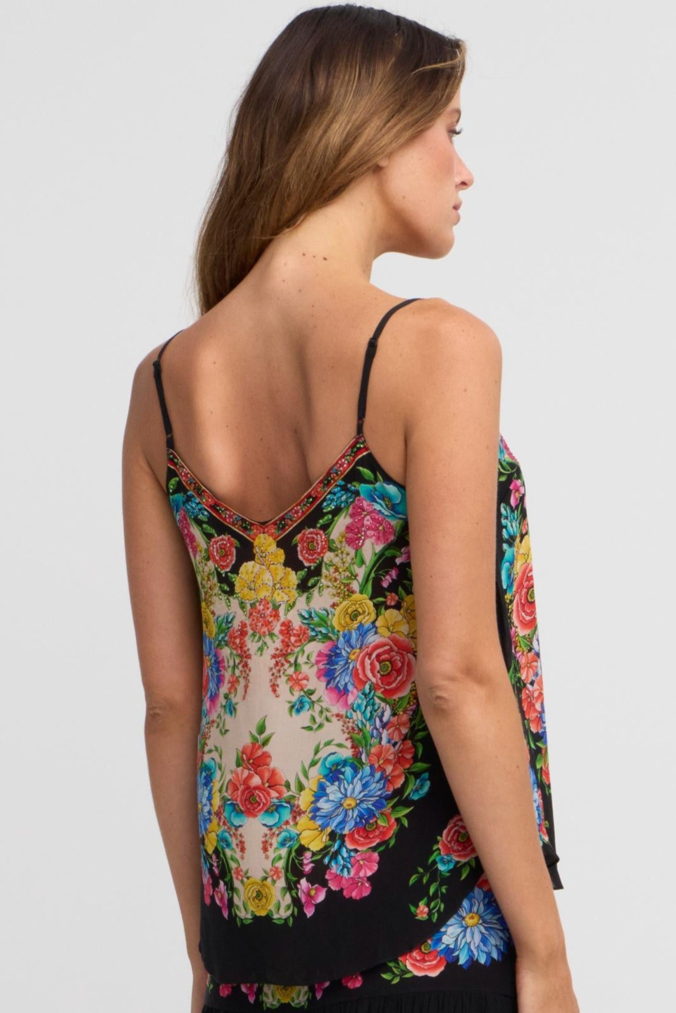 Spanish Flowers Cami Top - Czarina