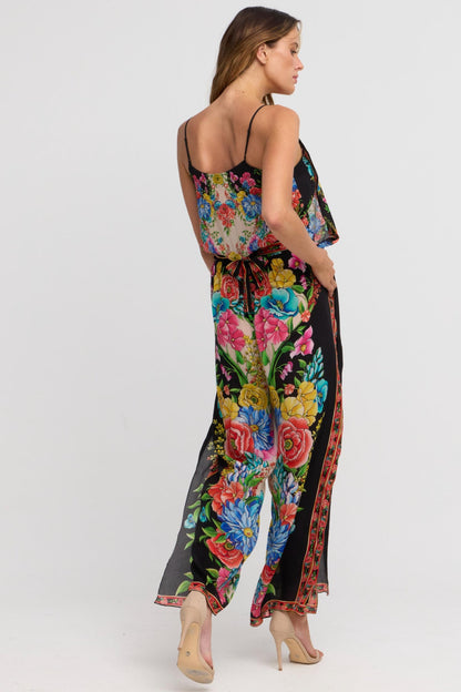 Spanish Flowers Jumpsuit - Czarina