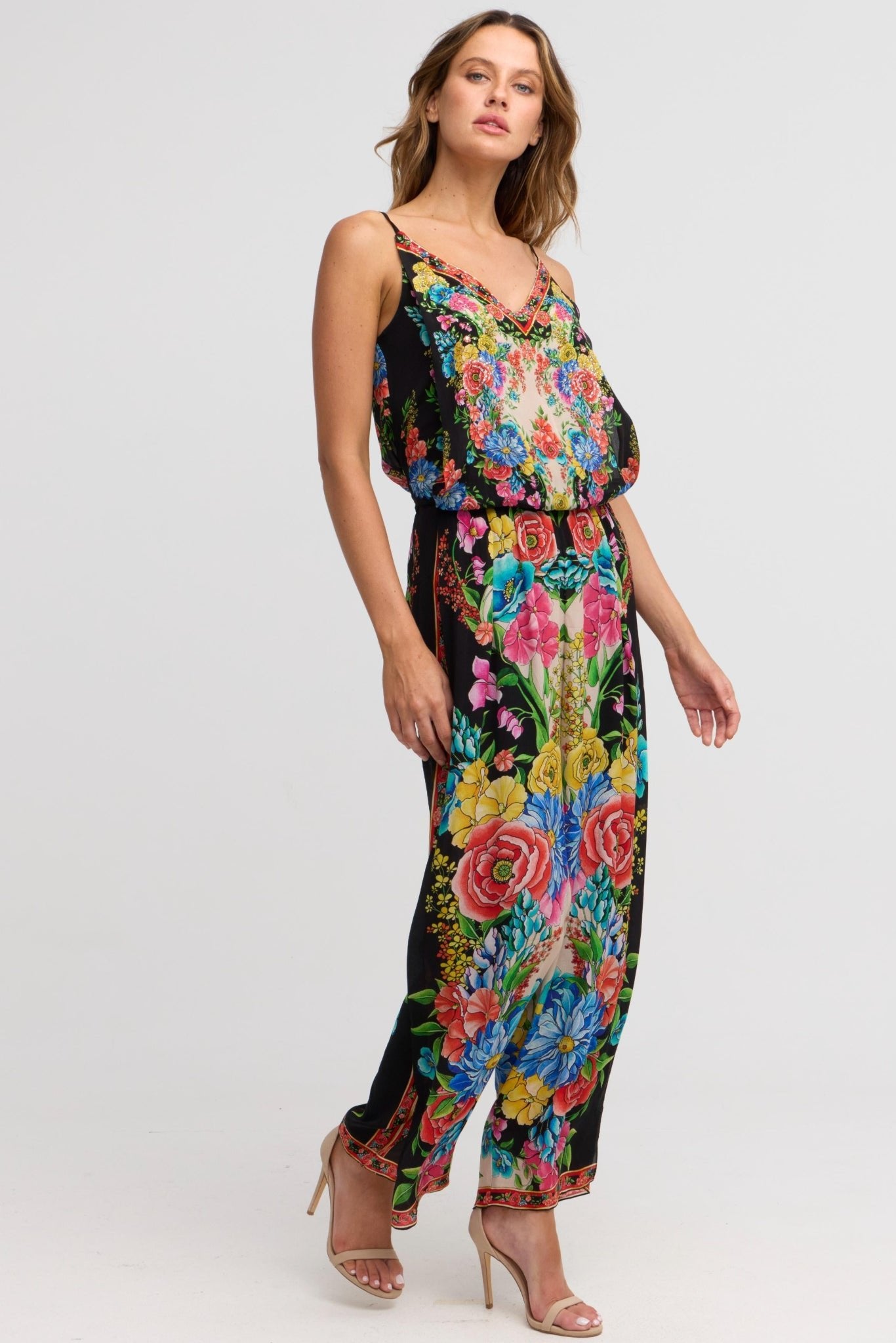 Spanish Flowers Jumpsuit - Czarina